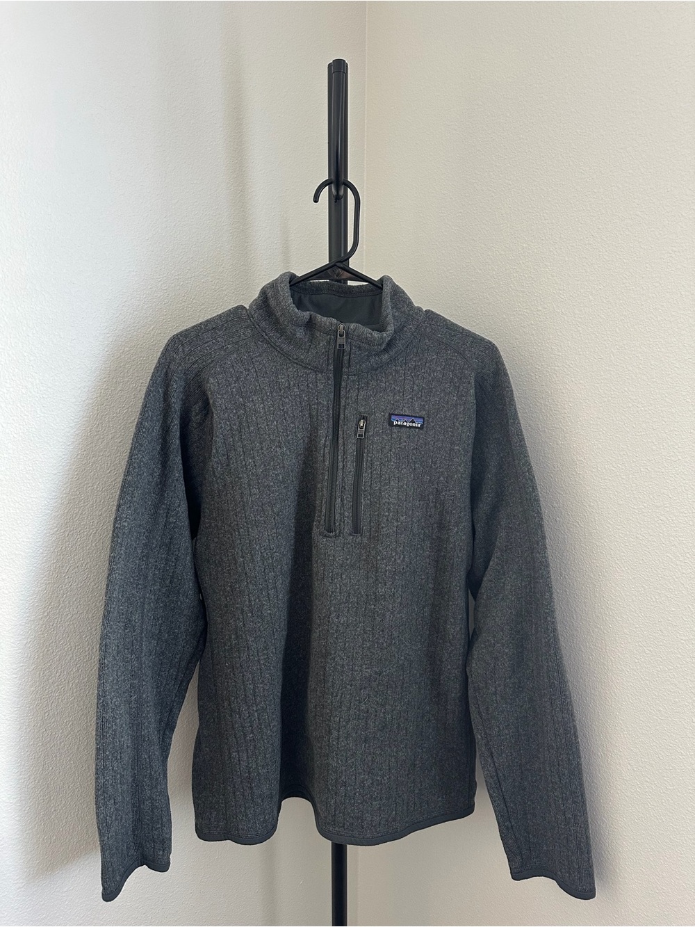 Patagonia Men’s Charcoal Zip-Up Sweater